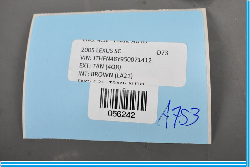 Load image into Gallery viewer, 02-10 Lexus SC430 Front Right Passenger Seat Recline Handle Lever Cover Trim Oem

