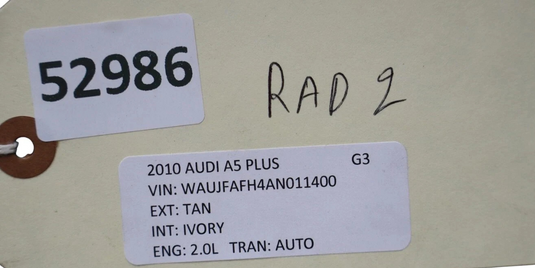 09-12 Audi A5 A5 Quattro Engine Radiator AC A/C Air Conditioning Condenser Oem