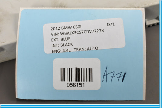 12-18 BMW 650i 640i F12 Front Left Side Seat Memory Control Module Oem