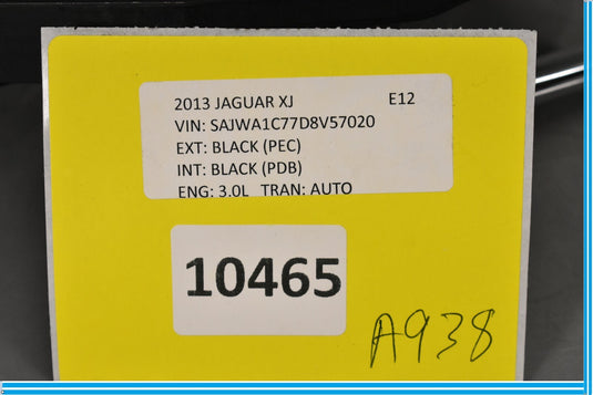 10-15 Jaguar XJ XJL X351 Rear Right Passenger Interior Door Handle Oem