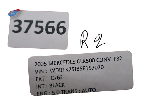 03-09 Mercedes CLK320 CLK500 W209 Steering Wheel Wood Black A2304600603 Oem