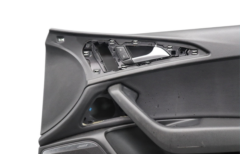 Load image into Gallery viewer, 12-18 Audi A6 Quattro Front Right Passenger Side Interior Door Panel Black Oem
