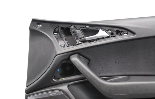 12-18 Audi A6 Quattro Front Right Passenger Side Interior Door Panel Black Oem