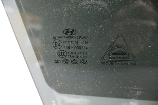 15-16 Hyundai Genesis Front Right Passenger Side Door Window Auto Glass Oem