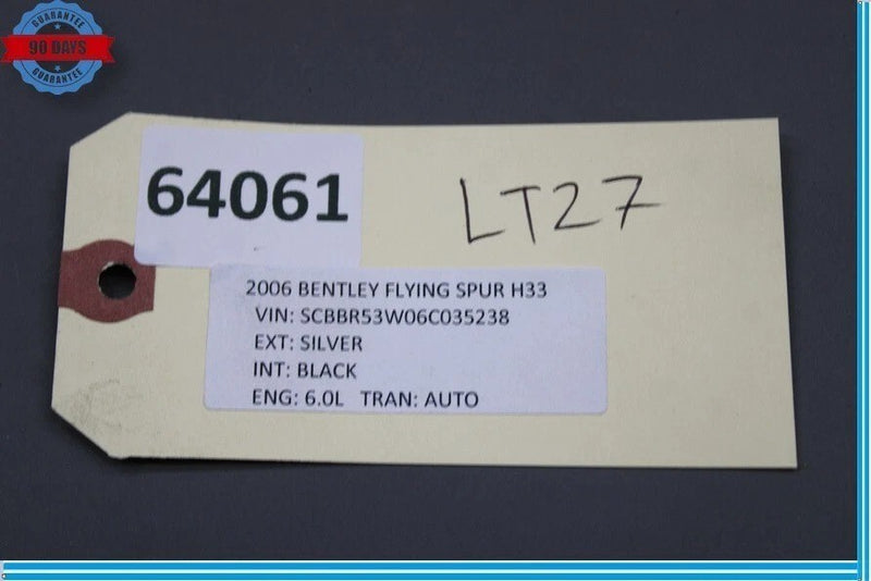 Load image into Gallery viewer, 06-12 Bentley Continental Flying Spur Rear Seat Cover Panel Carpet Oem
