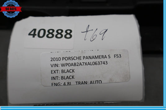10-16 Porsche Panamera Rear Right Passenger Side Trunk Mount Bracket Black Oem