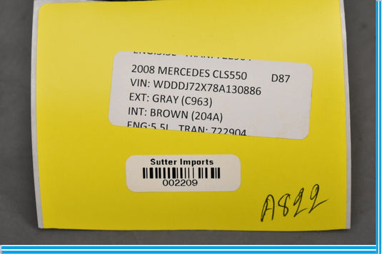 03-11 Mercedes CLS550 E550 W219 Steering Wheel Control Button Oem