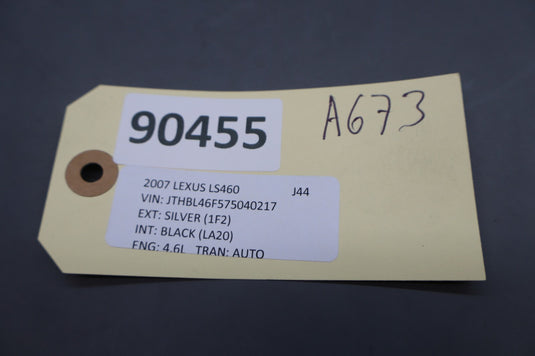 07-12 Lexus LS460 Rear Left Driver Side Door Sill Scuff Plate Panel Trim Oem