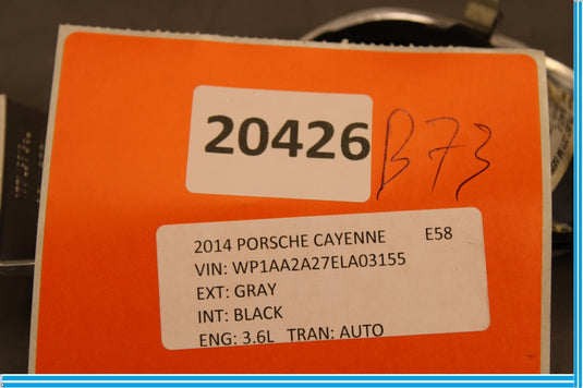 11-18 Porsche Cayenne Front Engine Start Ignition Cover Trim Oem