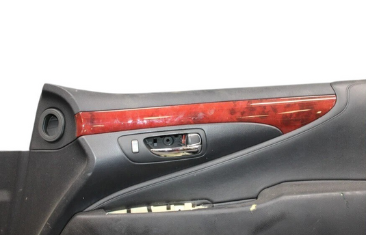 07-09 Lexus LS460 Front Right Passenger Side Interior Door Panel Black Oem