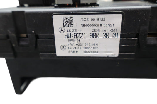 10-13 Mercedes S400 S550 Rear Fuse Box Relay Control 2219003001 Oem