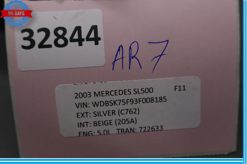 Load image into Gallery viewer, 03-06 Mercedes R230 SL600 SL65 AMG Center Console Rear Lid Cover Panel Beige Oem
