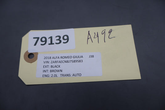 17-23 Alfa Romeo Giulia Front Right Passenger Side Exterior Door Handle Oem