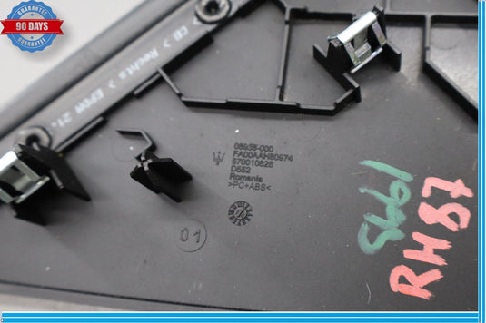 14-20 Maserati Ghibli Front Dash Right Passenger Side End Cap Trim Cover Oem