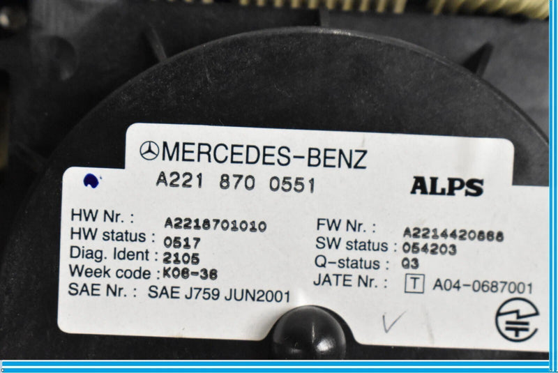 Load image into Gallery viewer, 07-09 Mercedes W221 CL550 S550 Center Console Multi Function Switch A2218701010
