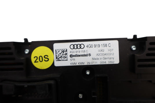 12-16 Audi A7 A6 Rear HVAC AC Climate Control Center Console Switch Unit Oem
