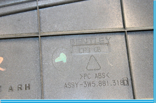 06-12 Bentley Continental Front Right Passenger Side Seat Switch Cover Trim Oem