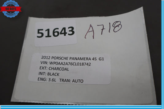 10-16 Porsche Panamera 970 Under Dash Cabin Fuse Box Fusebox Holder Oem