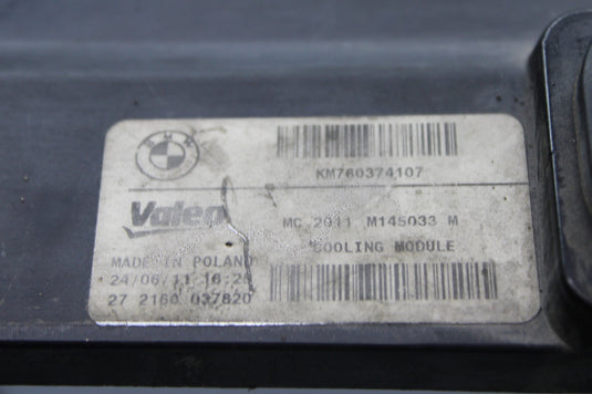11-16 BMW 528i 535i 550i F10 Radiator Support Carrier Bracket 17117625981 Oem
