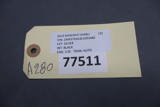14-17 Maserati Ghibli Rear Left Side Door Molding Moulding Trim Panel Cover Oem