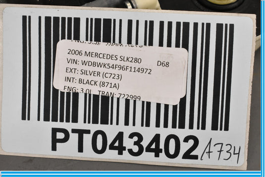 05-11 Mercedes SLK280 SLK350 Front Left Driver Side Window Regulator Motor Oem
