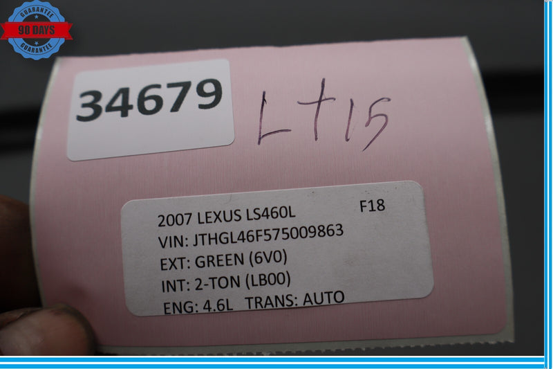 Load image into Gallery viewer, 07-12 Lexus LS460 LS460L Rear Window Exterior Lower Molding Trim 75575-50040 Oem

