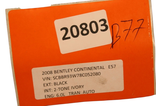 03-13 Bentley Continental GT GTC Left Side Electric E Parking Brake Actuator Oem