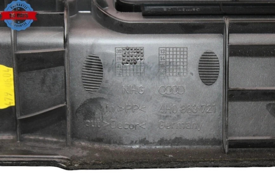 11-14 Audi A8 Quattro Rear Trunk Compartment Back Seat Partition Cover Panel Oem