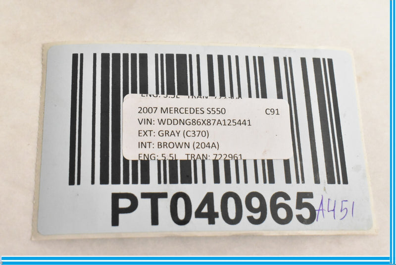 Load image into Gallery viewer, 07-09 Mercedes W221 S550 S600 Front Right Passenger Under Seat Control Unit OEM
