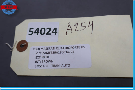 03-13 Maserati Quattroporte M139 Front Left Side Exterior Door Handle Chrome Oem