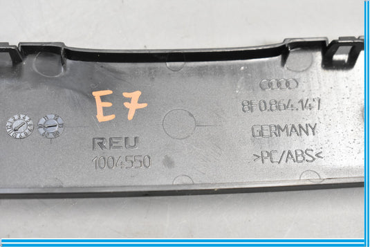 09-17 Audi A4 Wagon Rear Center Console Trim Blank Cover Panel Black Oem