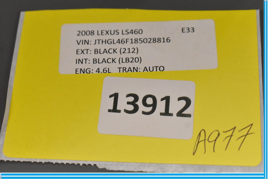 07-12 Lexus LS460 Front Left Driver Side Dash Ac A/C Vent Grille Grill Oem
