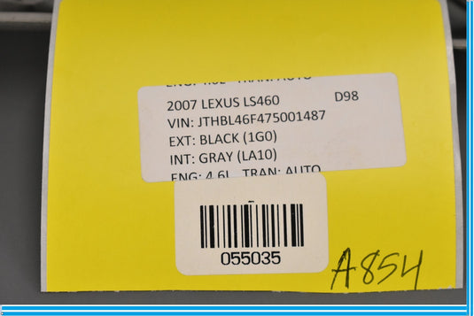 07-12 Lexus LS460 Right Passenger Side Dashboard Trim Panel Oem