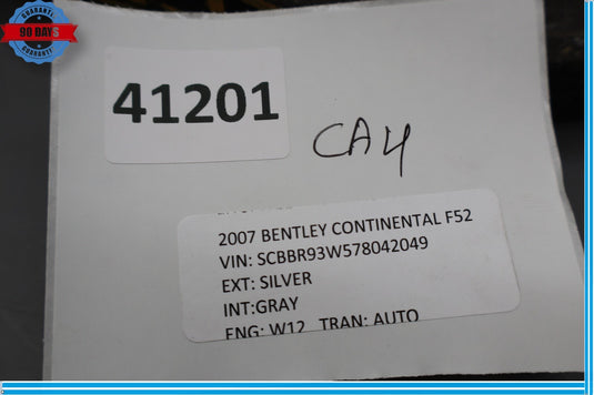 03-12 Bentley Continental Rear Left Side Camber Strut Upper Control Arm Oem