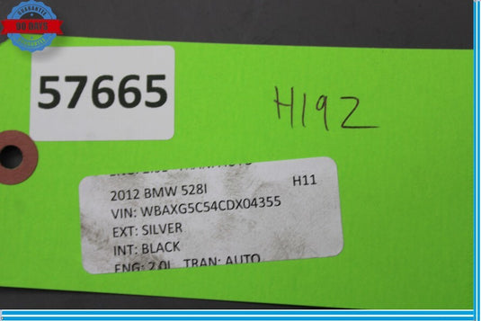 11-16 BMW 528i 535i 550i F10 Front Low Tone Horn Signal Oem