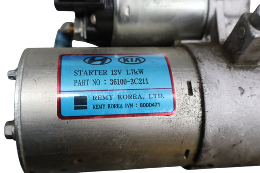 12-14 Hyundai Genesis 3.8L Engine Ignition Starter Motor 361003C211 Oem