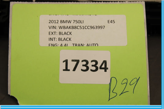 09-15 BMW 750i 750Li Front Left Driver Side Seat Control Module Unit ECU Oem