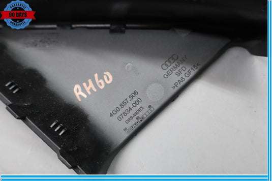 12-18 Audi A6 Front Right Passenger Side Door Trim Cover Panel Black Oem