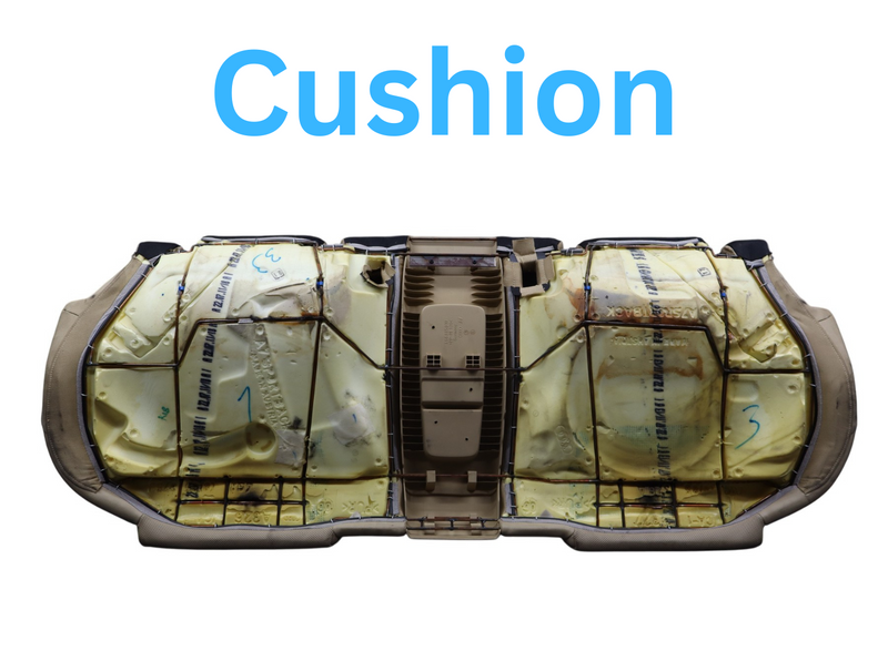 Load image into Gallery viewer, 12-18 Audi A7 Rear Bottom Seat Lower Bench Cushion Cover Black 4G8885079 Oem
