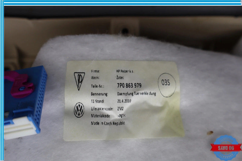 Load image into Gallery viewer, 11-14 Volkswagen VW Touareg Front Right Passenger Side Interior Door Panel OEM
