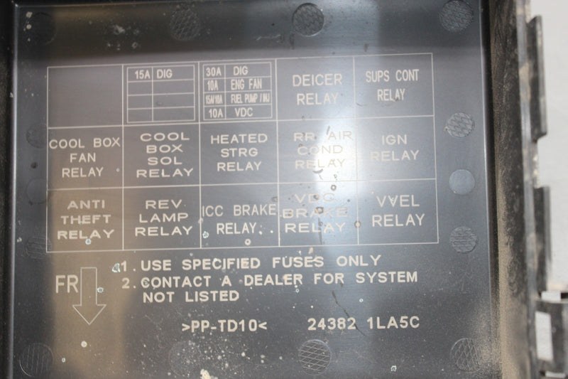 Load image into Gallery viewer, 11-12 Infiniti QX56 Fuse Box Junction Unit Panel Lid Cover 243821LA5B Oem

