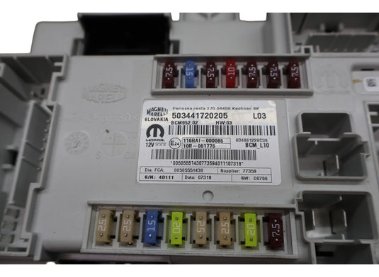 17-19 Alfa Romeo Giulia Power Supply Body Control Module Fuse Box Oem