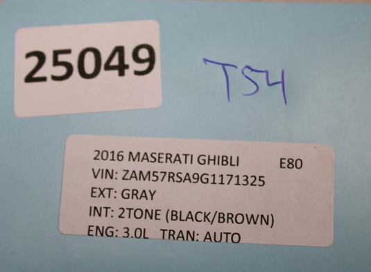 14-19 Maserati Ghibli Front Left Driver Side A Pillar Trim Cover Panel Black Oem