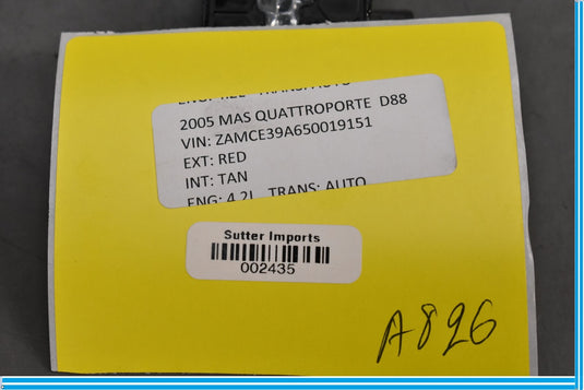 03-12 Maserati Quattroporte M139 Windshield Rain & Light Sensor 1397212 Oem