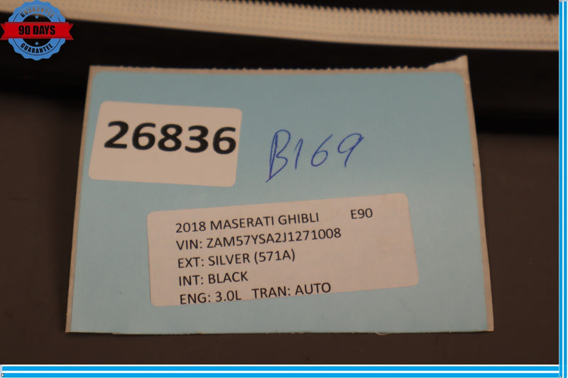 Load image into Gallery viewer, 14-19 Maserati Ghibli Front Right Side Door Exterior Pillar Black Oem
