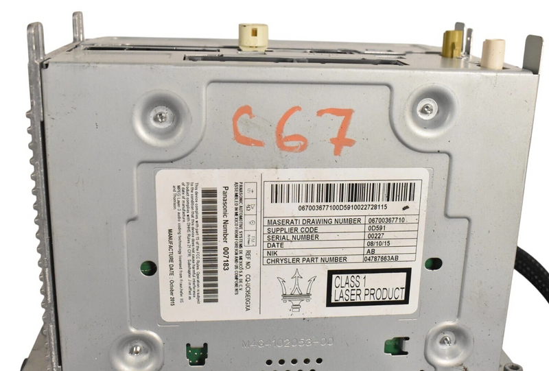 Load image into Gallery viewer, 14-17 Maserati Ghibli Radio Receiver CD Player Switch Panel Head Unit OEM
