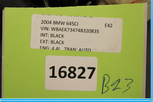 04-10 BMW 645Ci 650i Rear Right Passenger Side Seat Belt Retractor Oem