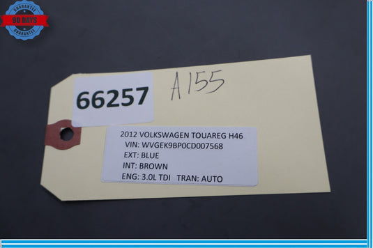 11-17 Volkswagen Touareg Front Upper Steering Column Trim 7P6858565 Oem