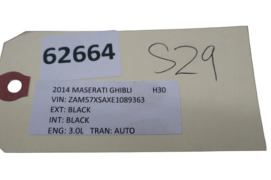 14-22 Maserati Ghibli Front Left Driver Side Interior Door Panel Trim Black Oem