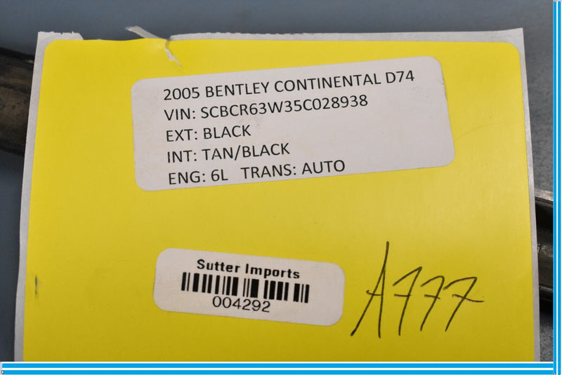 Load image into Gallery viewer, 05-08 Bentley Continental Right Air Filter Trim Cover Panel 3D1819648 Oem
